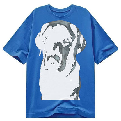 Black Labrador Classic T-shirt – Blue