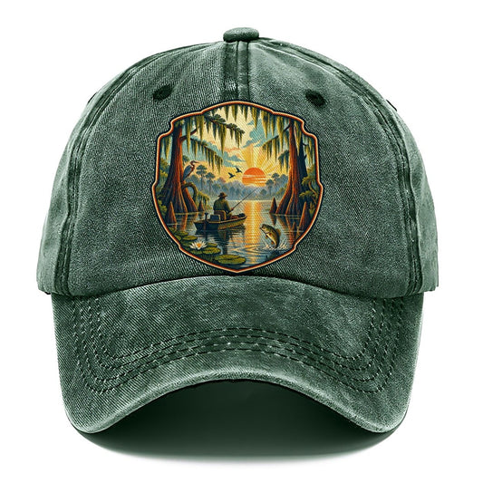 Bayou Cypress Still Water Fishing Club Classic Cap – Forest Mist