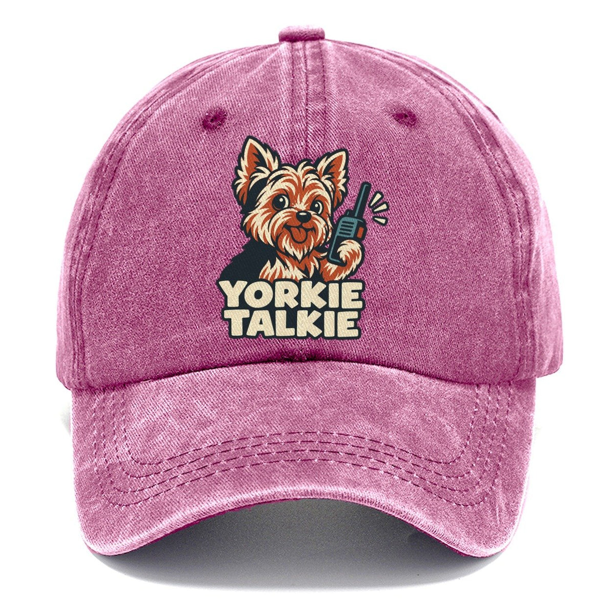 Yorkie Talkie Familiar Punchlines Classic Cap – Dusty Rose