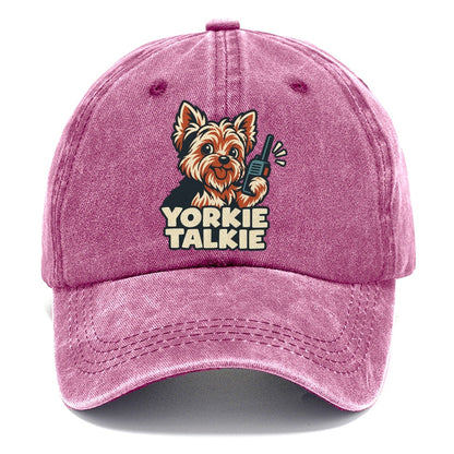 Yorkie Talkie Familiar Punchlines Classic Cap – Dusty Rose