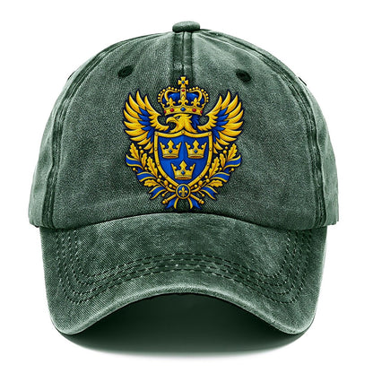 Sweden Heraldic Crest Country Logos Classic Cap – Forest Mist