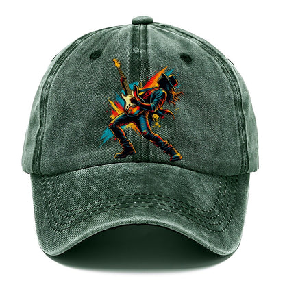 Electric Guitar Icon Music Instruments Classic Cap – Forest Mist