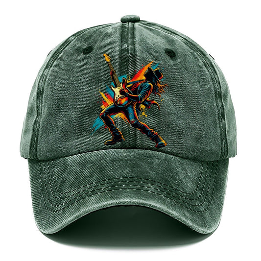 Electric Guitar Icon Music Instruments Classic Cap – Forest Mist