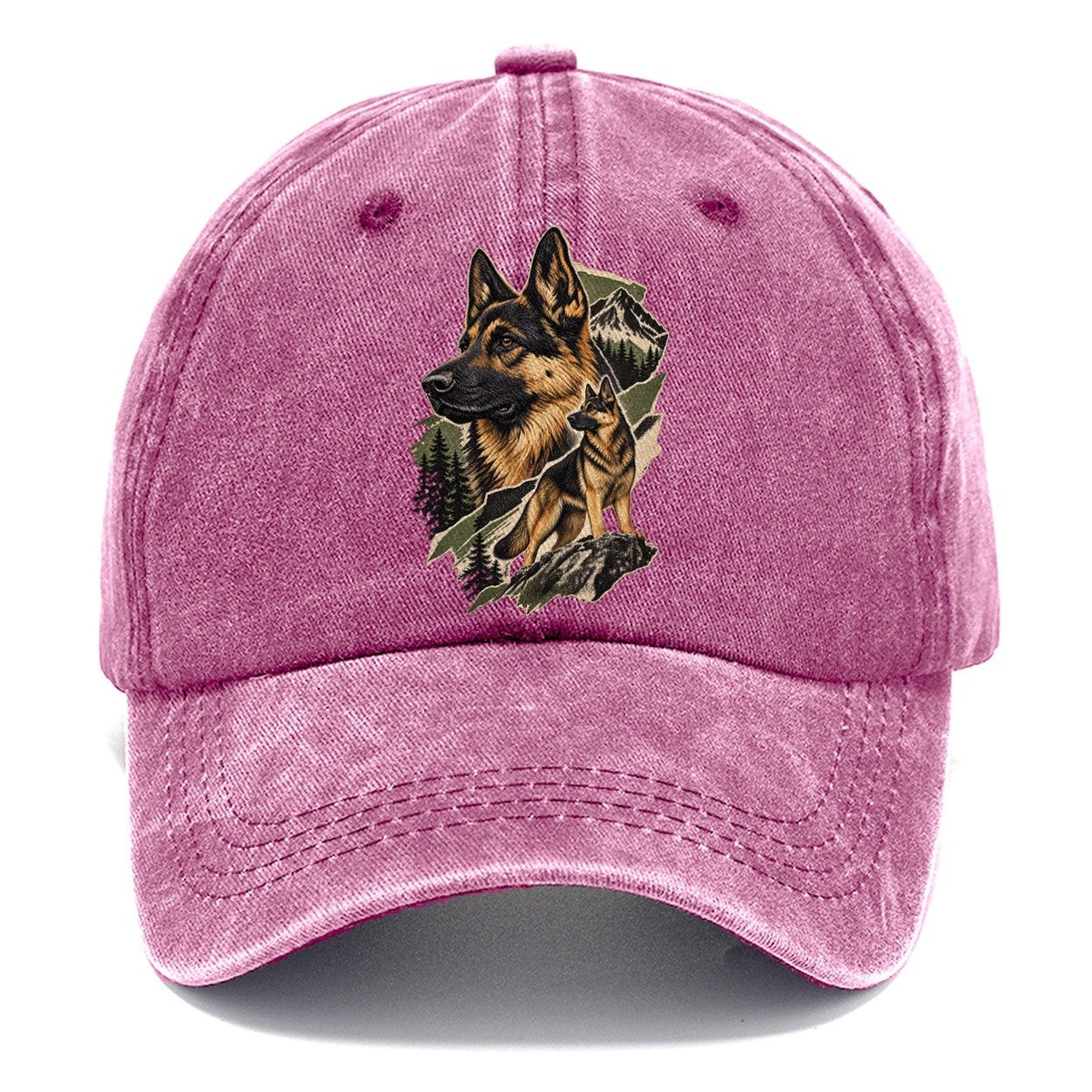 German Shepherd Mountain Portrait Classic Cap – Dusty Rose