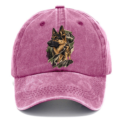 German Shepherd Mountain Portrait Classic Cap – Dusty Rose