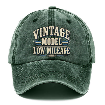 Vintage Model Low Mileage American Wit Classic Cap – Forest Mist