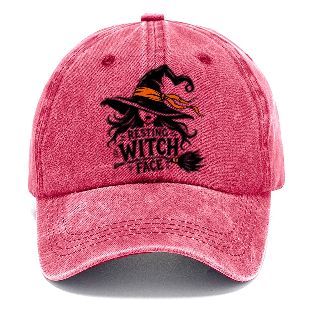 Resting Witch Face Slogan Witch Magic Classic Cap – Pomegranate Blush