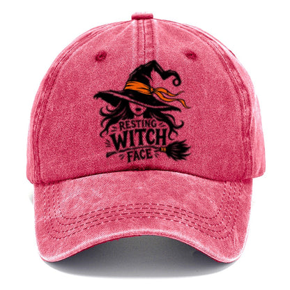 Resting Witch Face Slogan Witch Magic Classic Cap – Pomegranate Blush