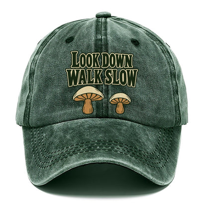 Look Down Walk Slow Foraging And Mycology Classic Cap – Forest Mist