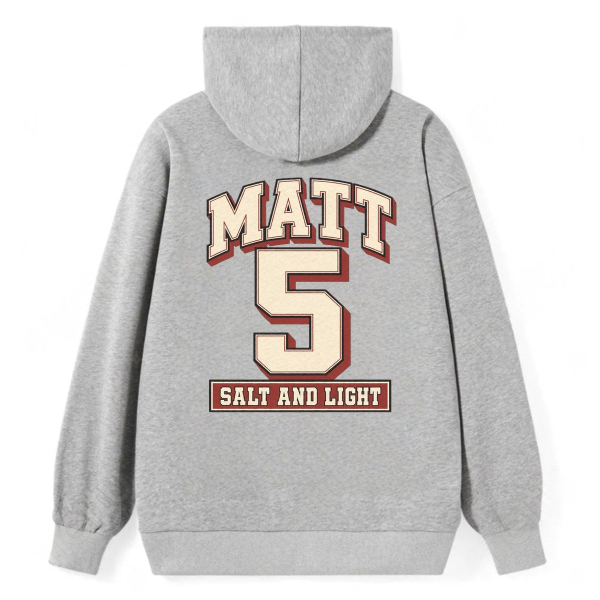 Matthew 5 Varsity Chapel Varsity Classic Pullover Hoodie – Grey