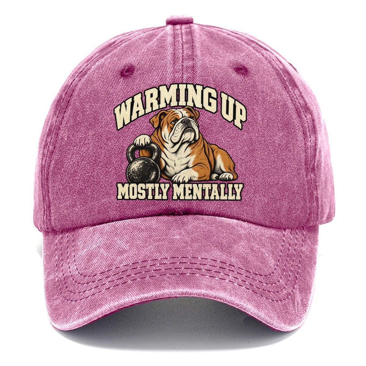 Bulldog Warmup Negotiations Character Club Classic Cap – Dusty Rose