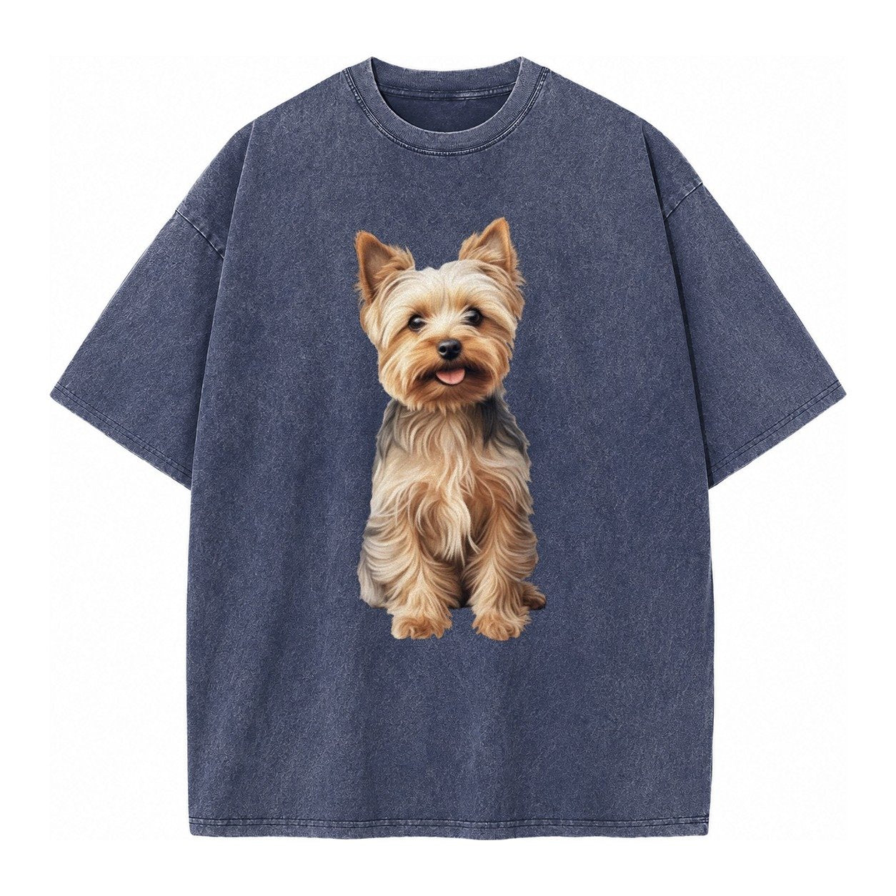 Yorkshire Terrier Dog Vintage T-shirt – Blue