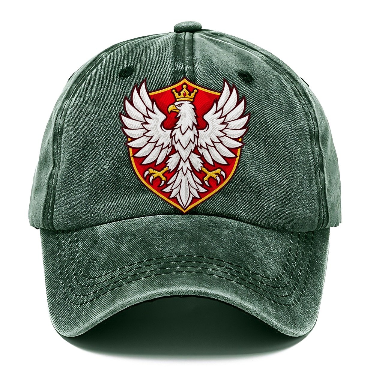 Poland Minimal Emblem Country Logos Classic Cap – Forest Mist