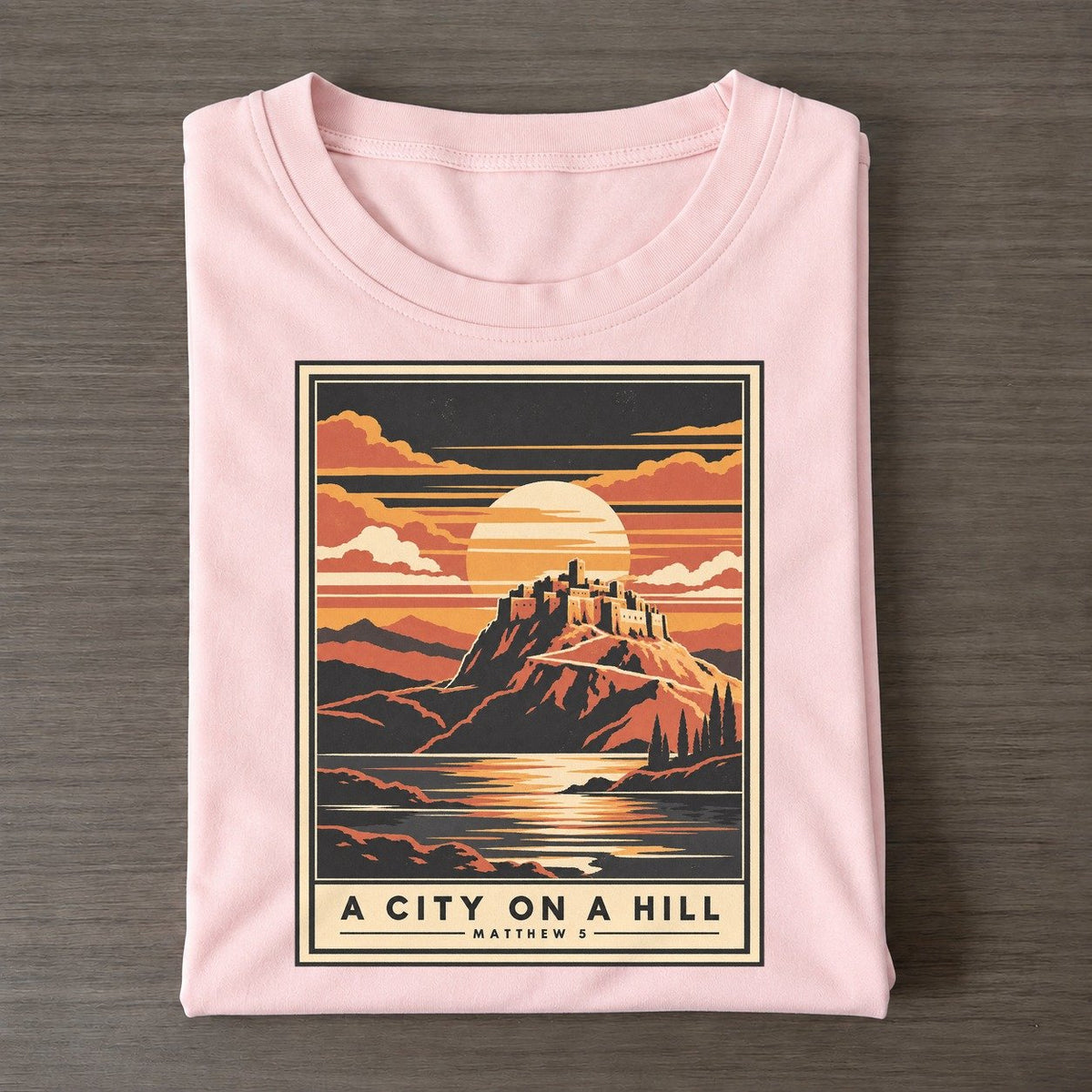 A City On A Given Light Classic T-shirt – Pink