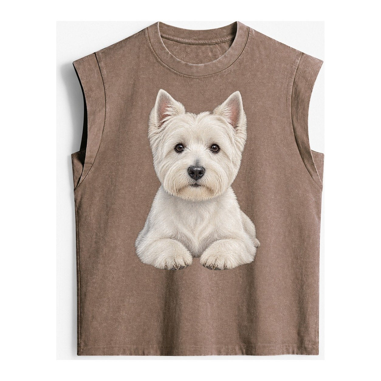 Pickleball Vintage Washed Tank – Brown