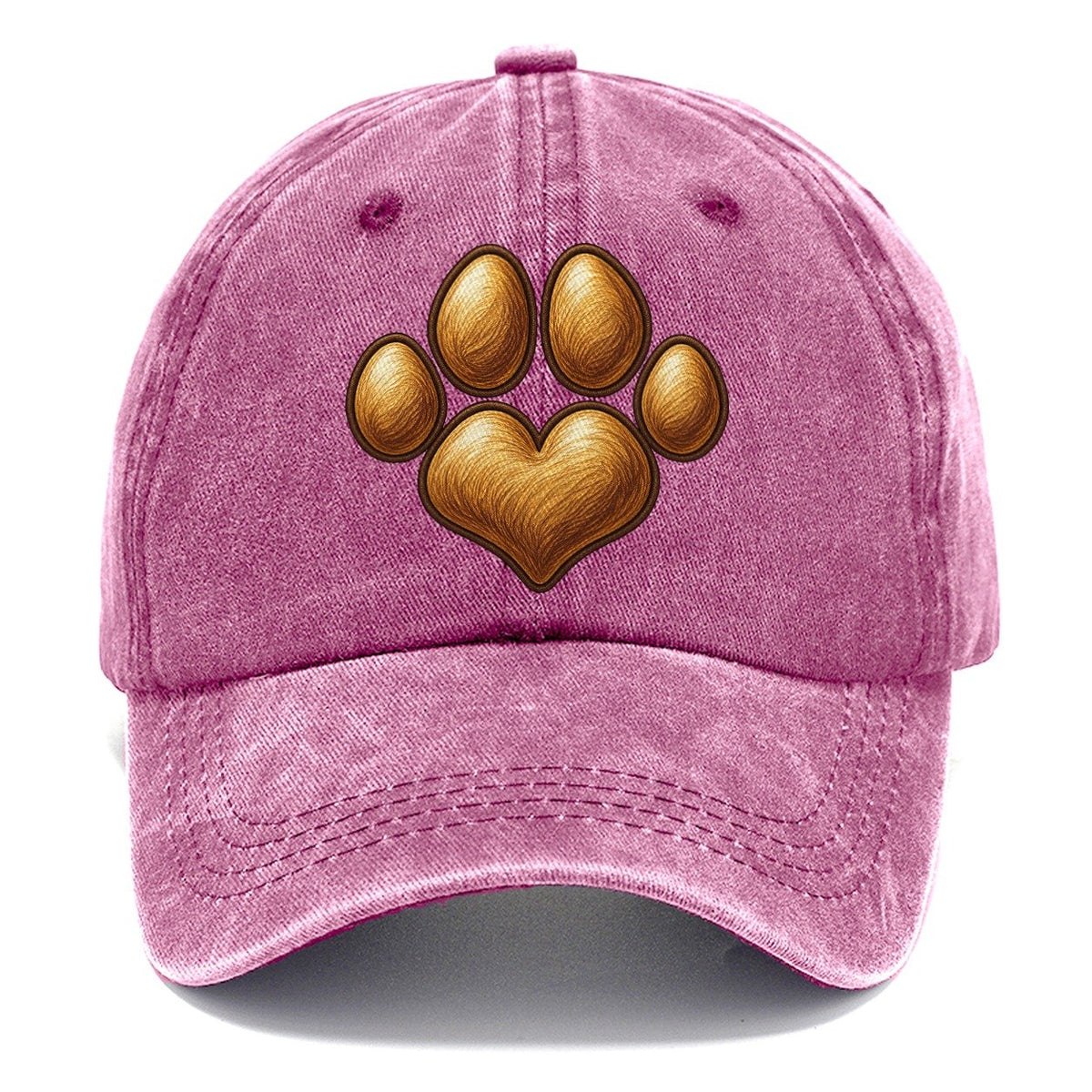 Dog Paw Print Classic Cap – Dusty Rose
