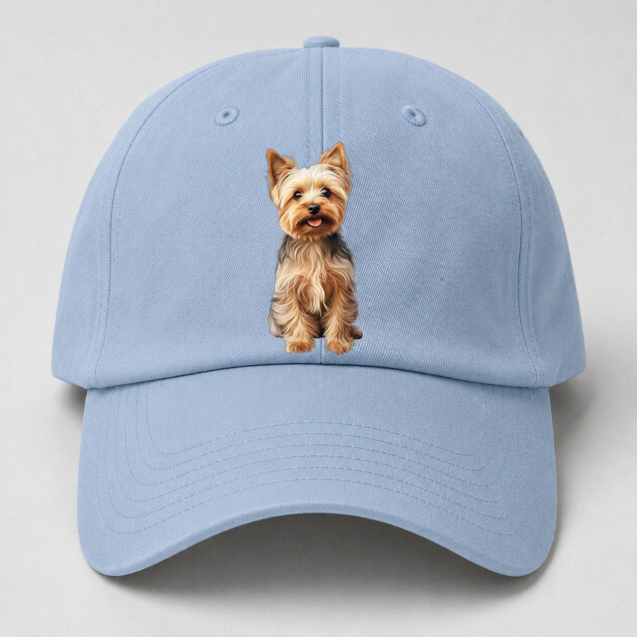 Yorkshire Terrier Dog Baseball Cap – Light Blue