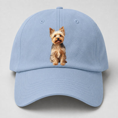 Yorkshire Terrier Dog Baseball Cap – Light Blue