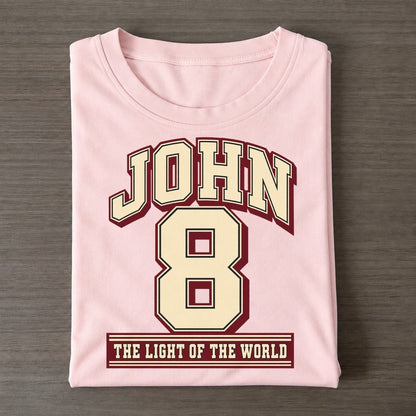 John 8 Varsity Chapel Varsity Classic T-shirt – Pink