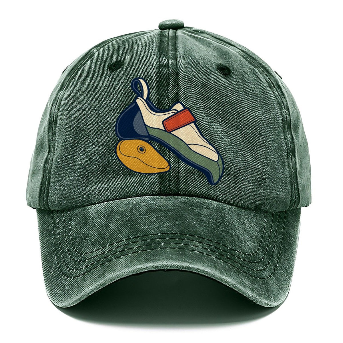 Heel Hook Study Rock Climbing Classic Cap – Forest Mist