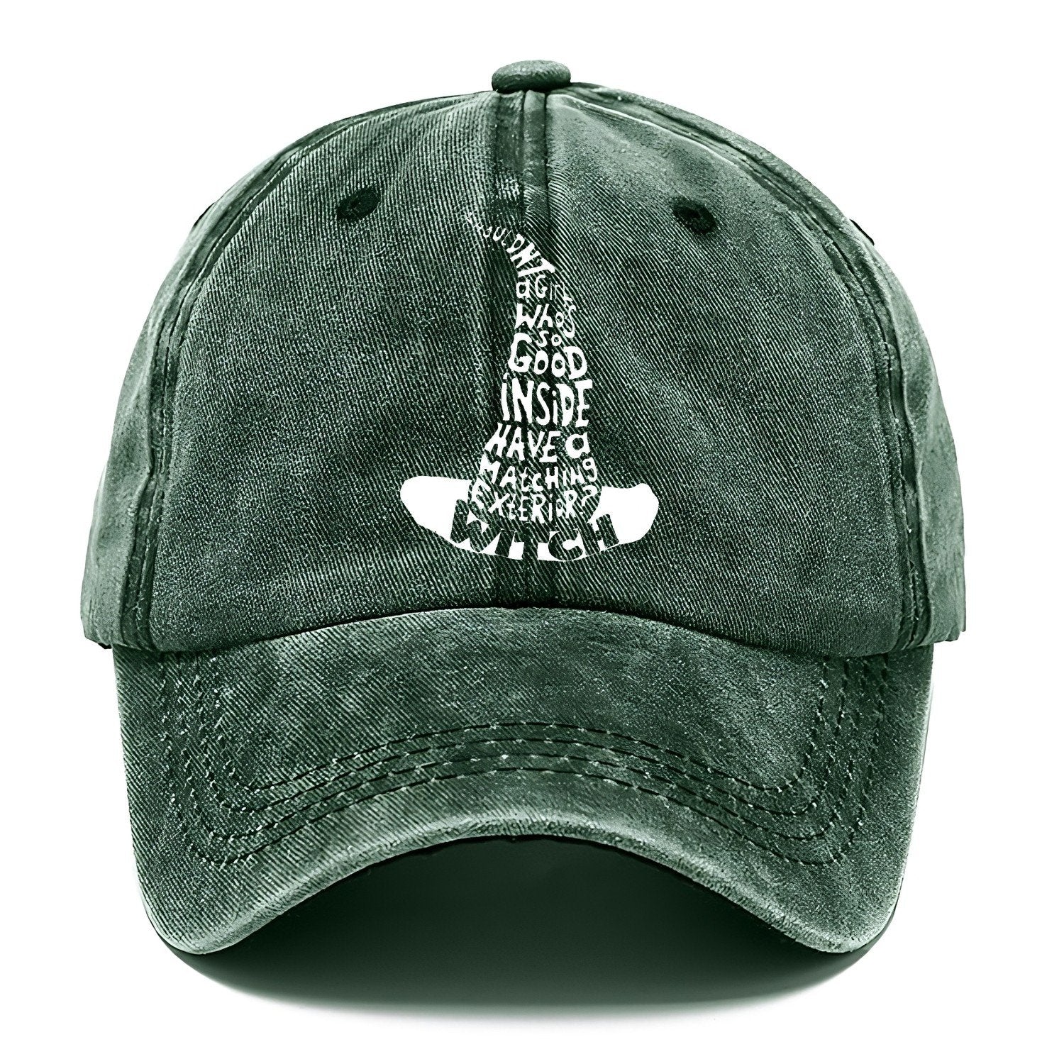 Shouldnt Girl Witch Classic Cap – Forest Mist