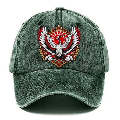 Japan Heraldic Crest Country Logos Classic Cap – Forest Mist