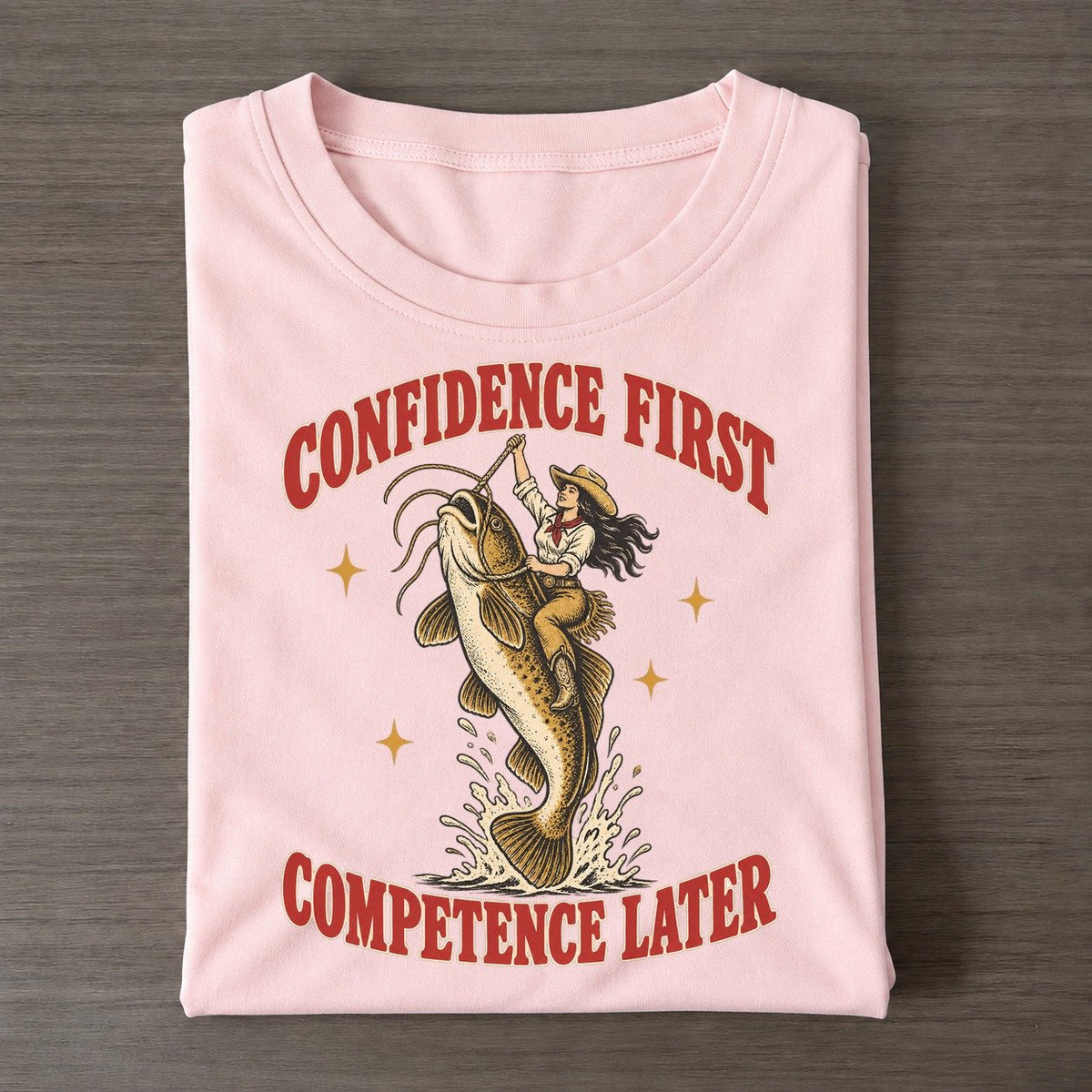 Competence Later Unhinged Affirmations Classic T-shirt – Pink