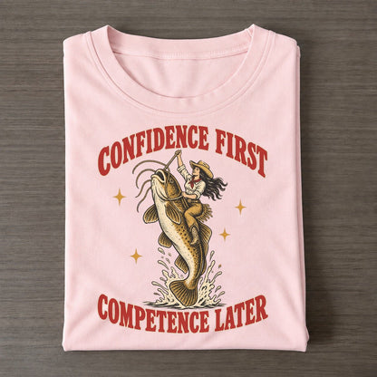 Competence Later Unhinged Affirmations Classic T-shirt – Pink