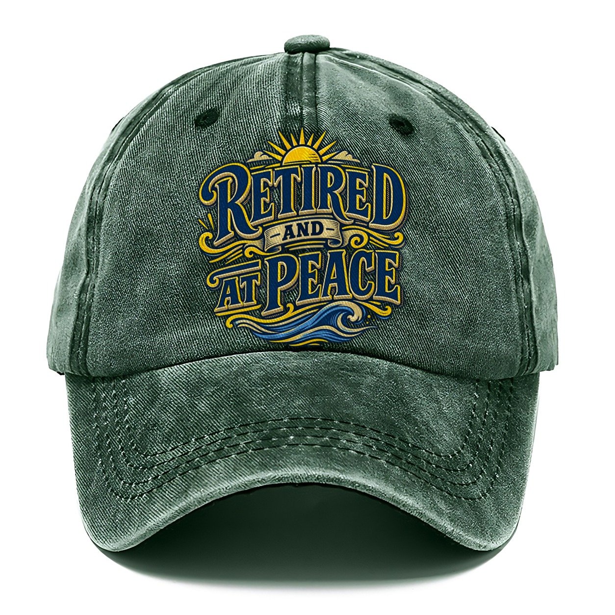 Retired And At Peace Retired Living Classic Cap – Forest Mist