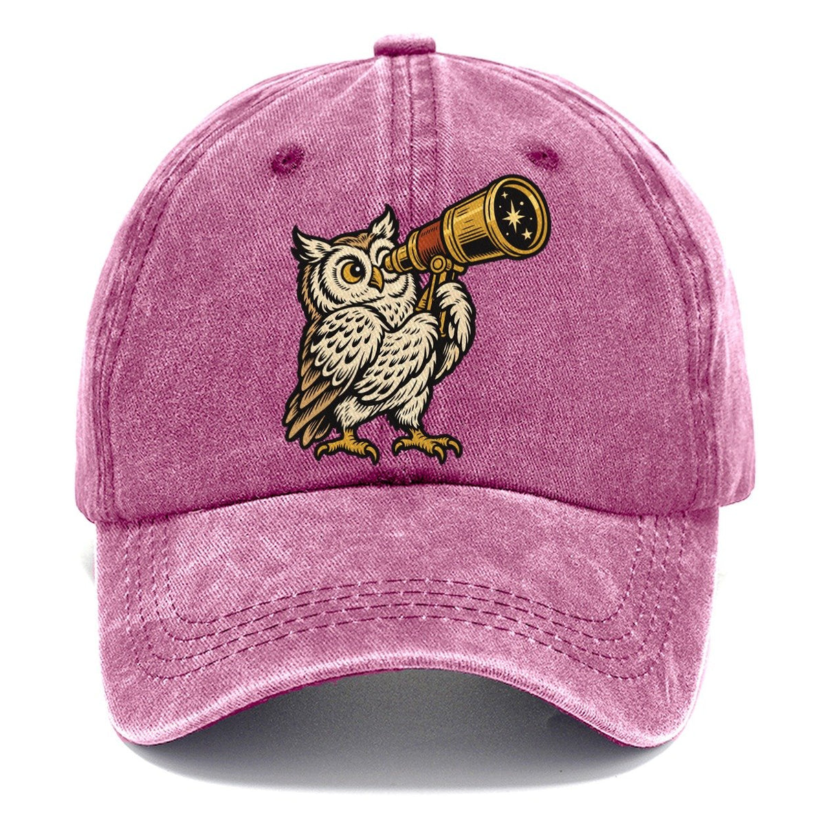 Owl Stargazing Guide Sundown Familiars Classic Cap – Dusty Rose