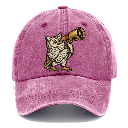 Owl Stargazing Guide Sundown Familiars Classic Cap – Dusty Rose