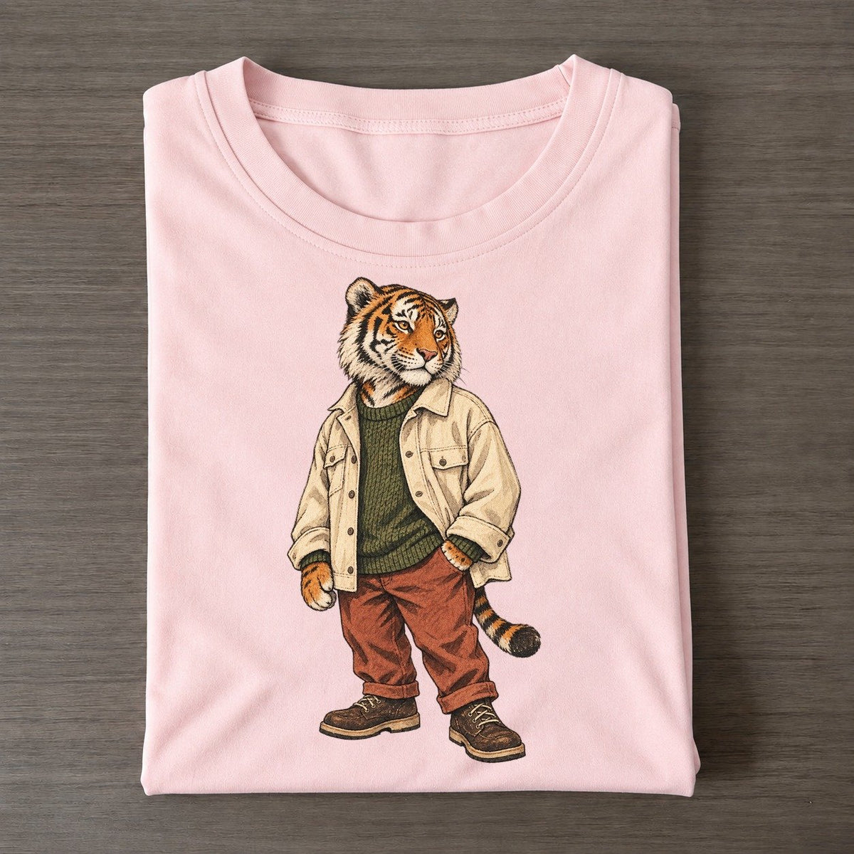 Bengal Tiger Wardrobe Portrait Wild Wardrobe Portraits Classic T-shirt – Pink