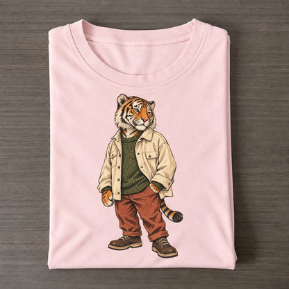 Bengal Tiger Wardrobe Portrait Wild Wardrobe Portraits Classic T-shirt – Pink