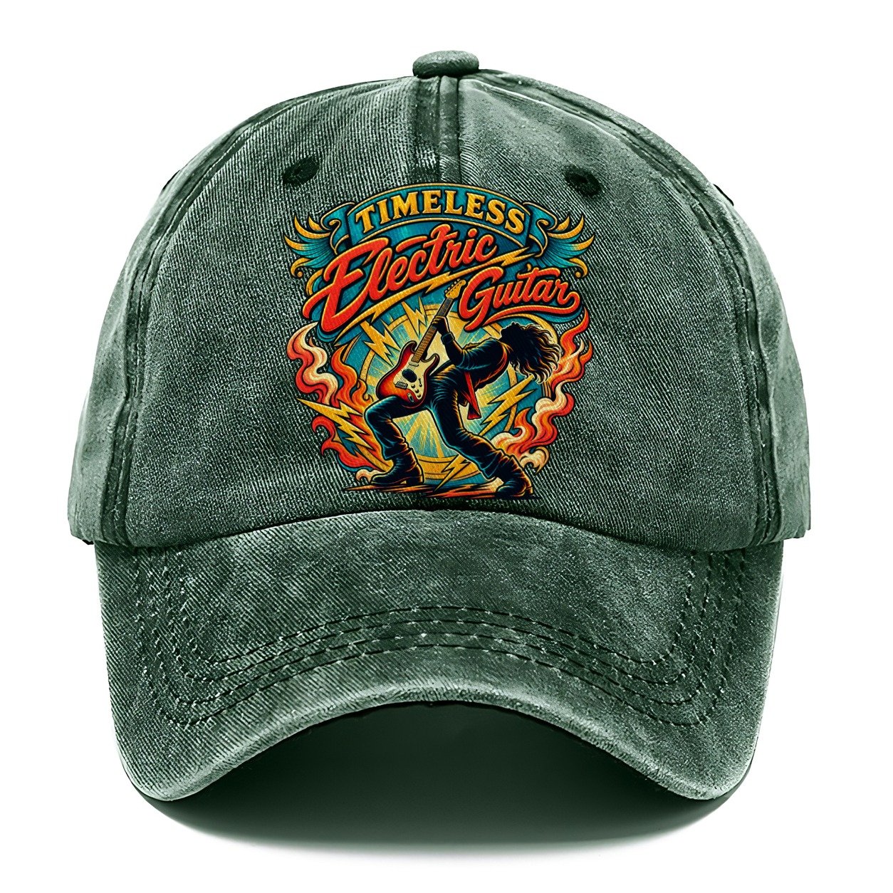 Timeless Electric Guitar Music Instruments Classic Cap – Forest Mist
