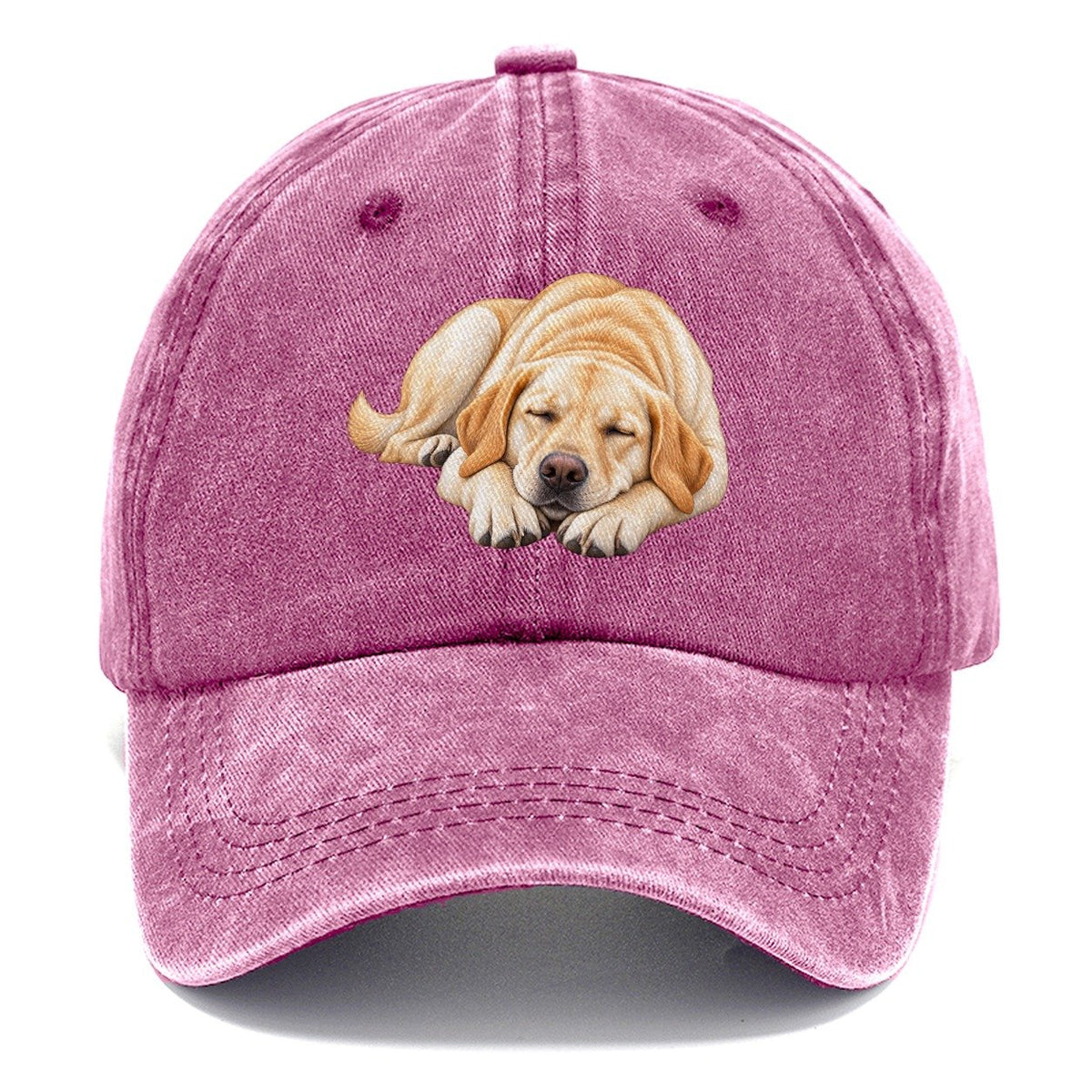 Abstract Labrador Play Bow Classic Cap – Dusty Rose
