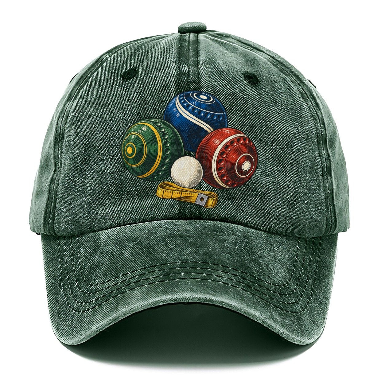 Lawn Bowls And White Jack Australia Cultural Icons Classic Cap – Forest Mist