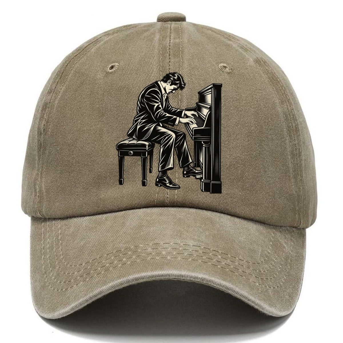 Pianist Strong Chord Global Music Ink Figures Classic Cap – Warm Sand