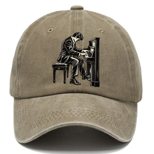 Pianist Strong Chord Global Music Ink Figures Classic Cap – Warm Sand
