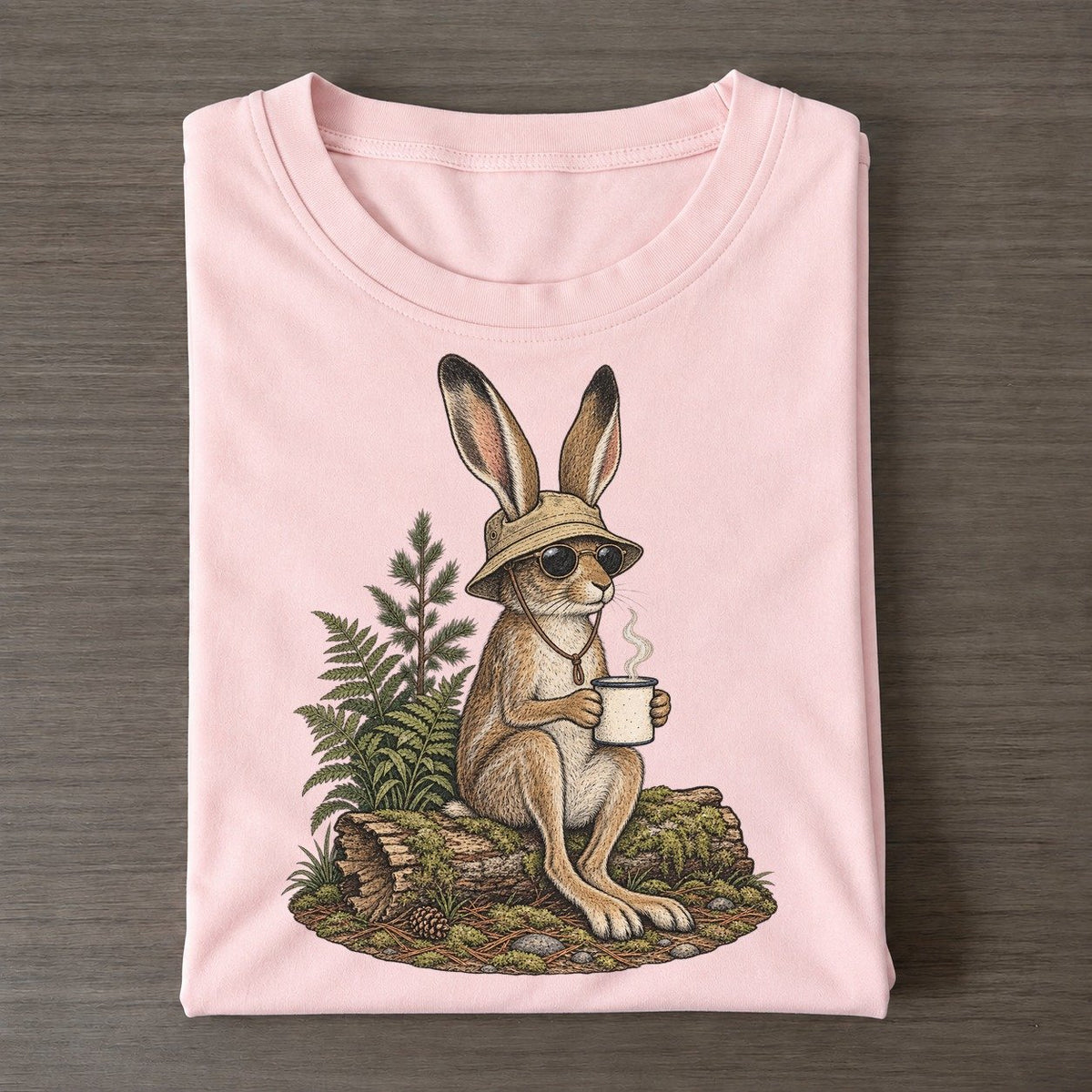 Jackrabbit Trail Rest Slow Camp Club Classic T-shirt – Pink