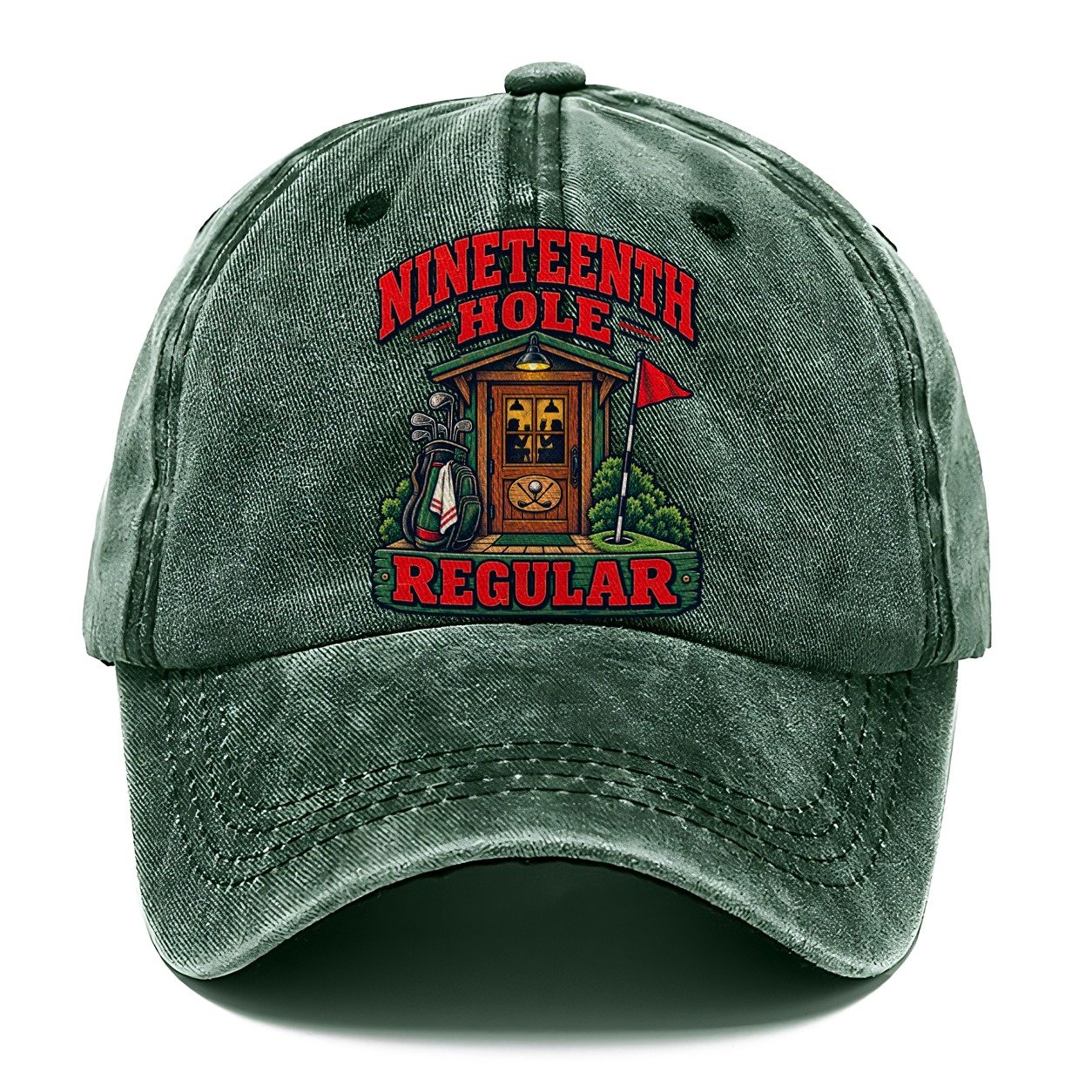 Nineteenth Hole Regular Golf Life Classic Cap – Forest Mist