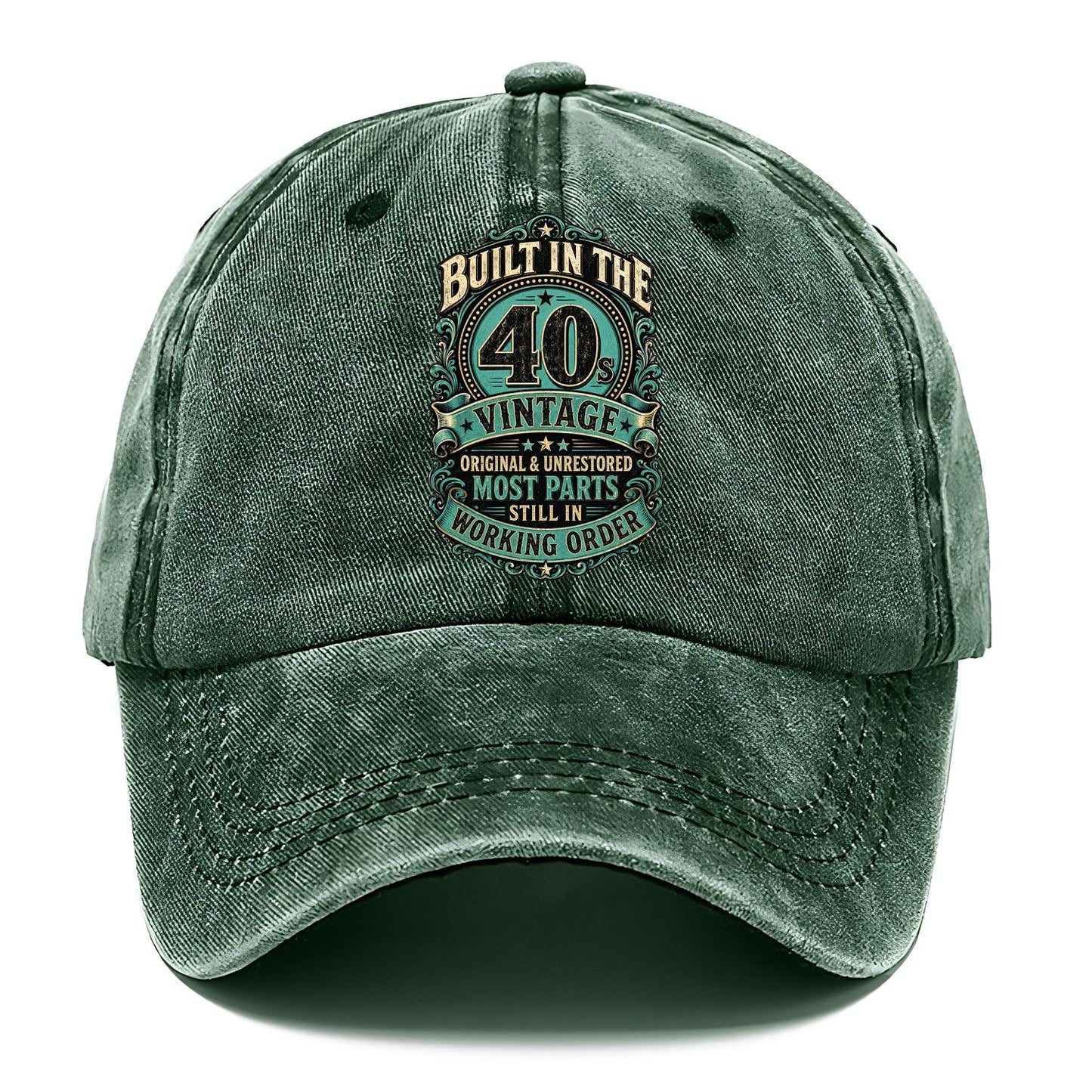 Built In The 40s Vintage Working Order Classic Cap – Forest Mist