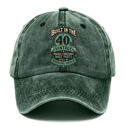 Built In The 40s Vintage Working Order Classic Cap – Forest Mist