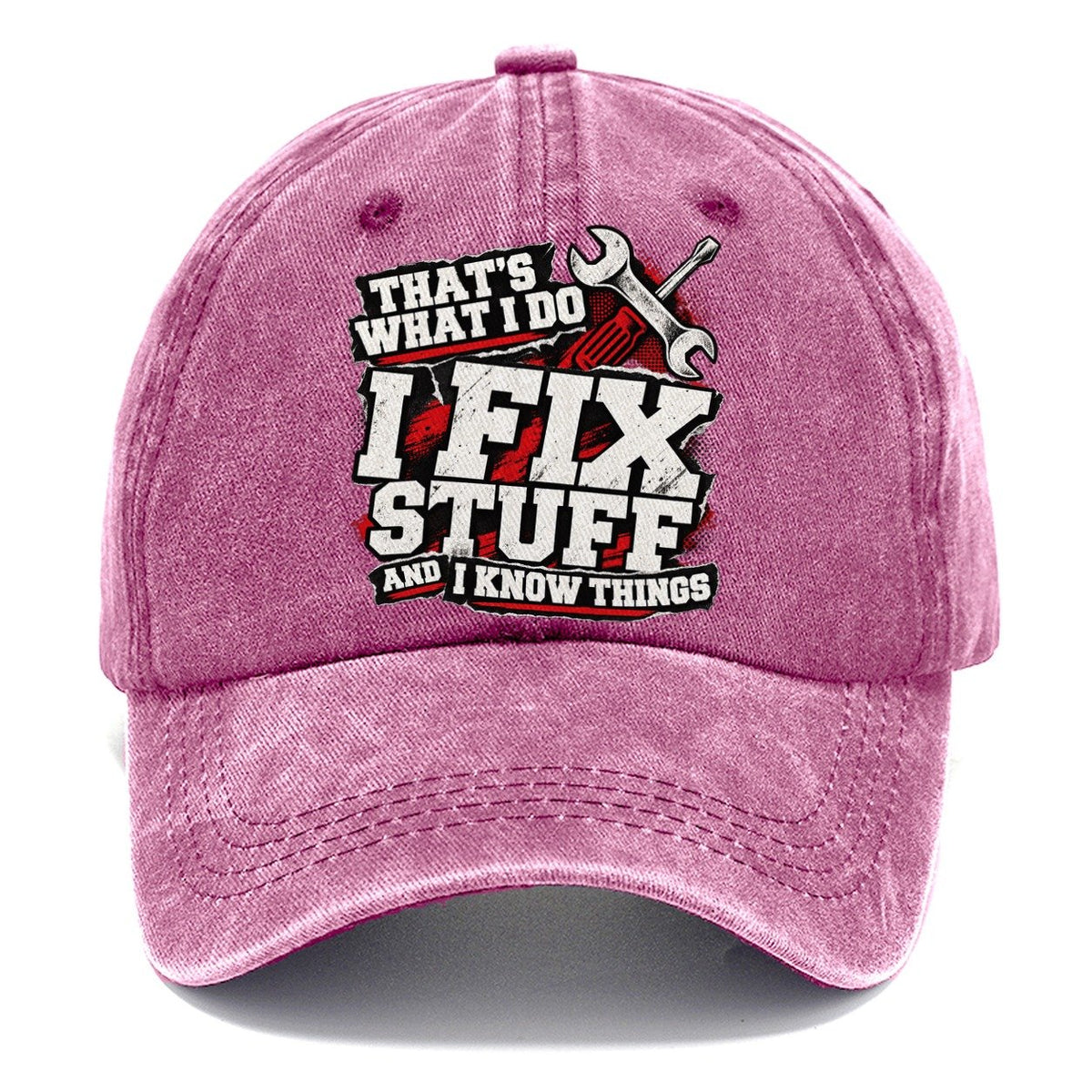 That's What I Do Fix Stuff Classic Cap – Dusty Rose