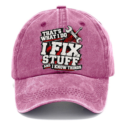 That's What I Do Fix Stuff Classic Cap – Dusty Rose
