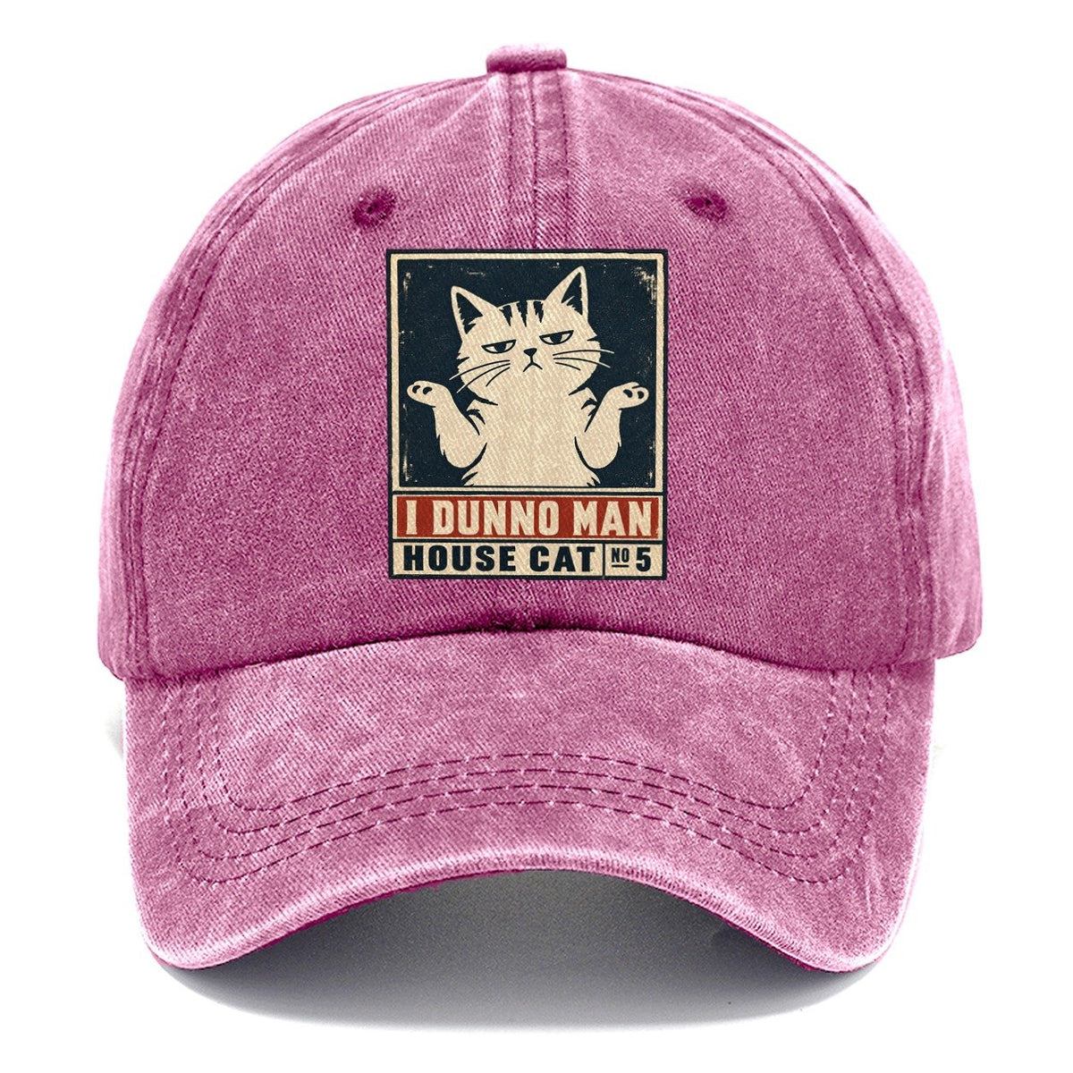 I Dunno Man Neko Says No Classic Cap – Dusty Rose