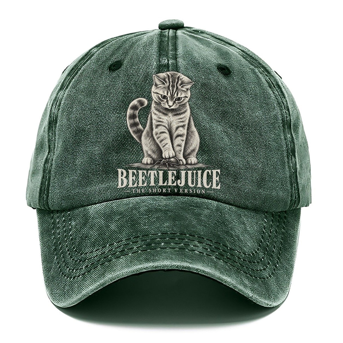 Beetlejuice Short Version Cats Classic Cap – Forest Mist