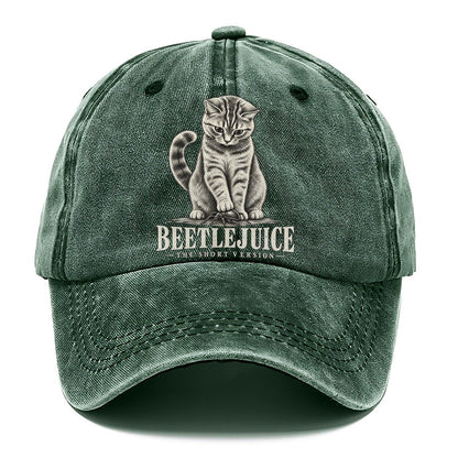 Beetlejuice Short Version Cats Classic Cap – Forest Mist