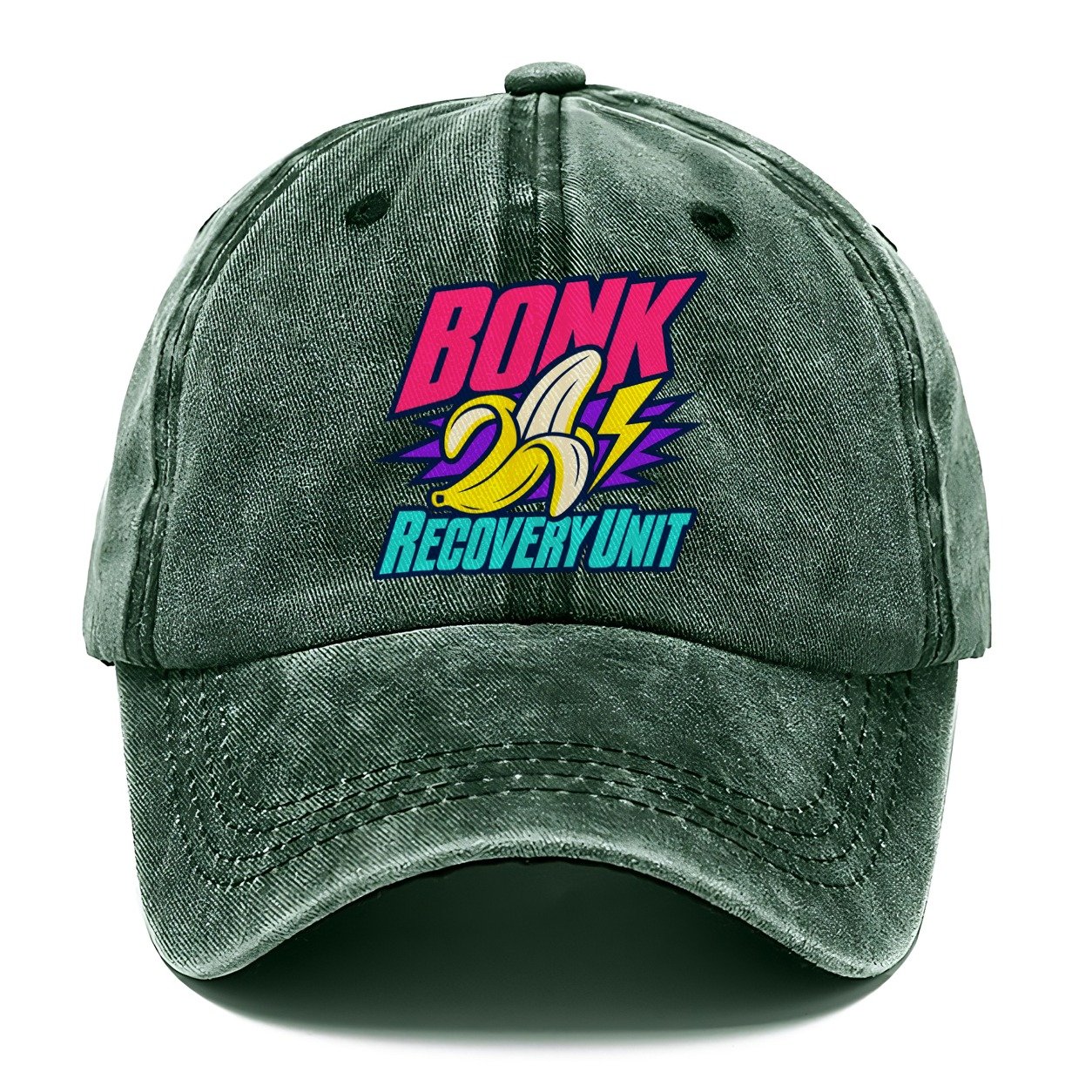 Bonk Recovery Unit 90S Running Clubs Classic Cap – Forest Mist