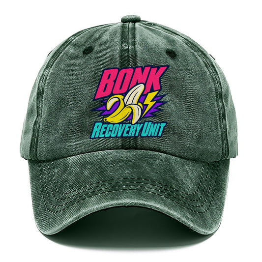 Bonk Recovery Unit 90S Running Clubs Classic Cap – Forest Mist