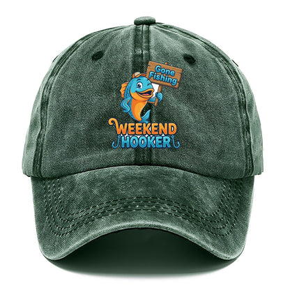 Gone Fishing Weekend Hooker Classic Cap – Forest Mist